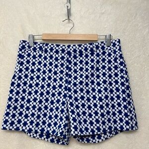 Banana Republic High Waist Blue and White Shorts